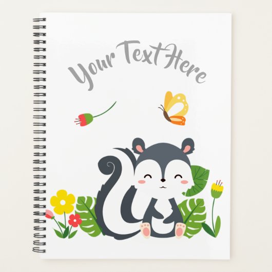 Baby Skunk, Papillon & Fleurs (Devant)