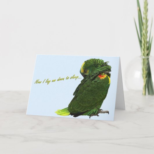 Baby slaapt kaart (Voorkant)