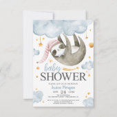 Baby Sloth Baby Shower Invitations (Devant)