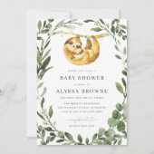 Baby Sloth Baby shower Kaart (Voorkant)