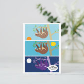 Baby Sloth Briefkaart (Staand voorkant)