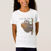 Baby Sloth op Moeder Sloth's Back T-Shirt (Voorkant)