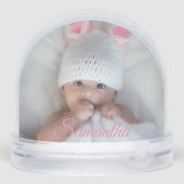 Baby snow globe christmas gift (Arrière)