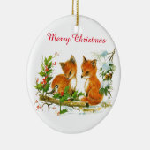  Baby Snow Holly Berries Kerstmis Keramisch Ornament (Rechts)