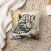 Baby Snow Leopard Kussen (Deken)