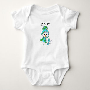 Baby Snowman Cute Whimsical Romper