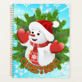 Baby Snowman met Crystal Snowflakes Ornament Planner (Voorkant)