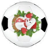 Baby Snowman met Crystal Snowflakes Ornament Voetbal (Gedraaid)