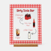 Baby Soda Klaar om Dirty Soda Teken POP Acryl Bord (Voorkant)