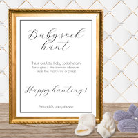 Baby sok jacht minimalistisch Baby shower spel