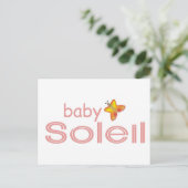 Baby Soleil Briefkaart (Staand voorkant)