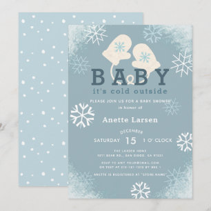 Baby Son Froid Gants Extérieur Douche Invitation