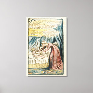 'Baby Sorrow', bord 39 (Bentley 48) uit 'Sangen' Canvas Afdruk