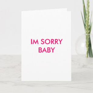 BABY SORRY KAART
