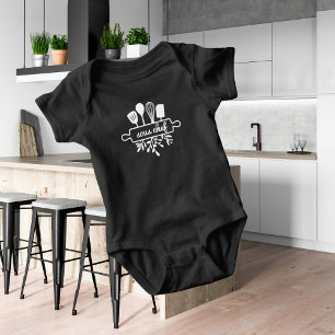 Baby Sous Chef Kleine Keukenhelper Wit Romper