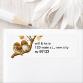 Baby Sparrow Birds Return Address Labels (Insitu)