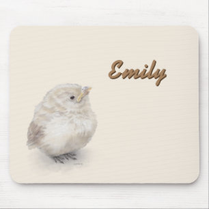 Baby Sparrow Digital-Waterverf Muismat