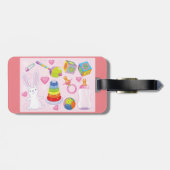 Baby Speelgoed en Nursery Essentials Bagagelabel (Achterkant horizontaal)