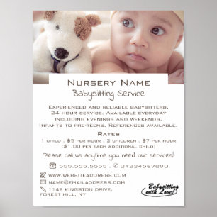 Baby & Speelgoed Hond Babysitter, Kinderopvang, Ki Poster