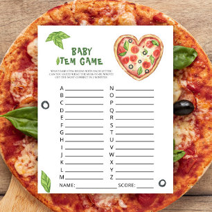 Baby Spelletje. Pizza Baby Shower Spel
