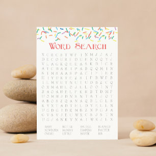Baby Sprinkle 2-in-1 spel - Woord zoeken & Dieren Kaart