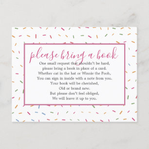 Baby Sprinkle Baby Shower Boek Insteekkaart Verzoe Uitnodiging Briefkaart