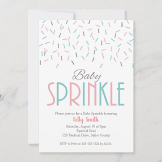 Baby Sprinkle, Baby Shower, Tweeling, Geslacht Neu Kaart