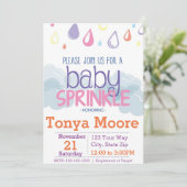 Baby Sprinkle Baby shower Uitnodiging (Staand voorkant)