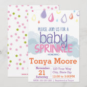 Baby Sprinkle Baby shower Uitnodiging (Voorkant / Achterkant)