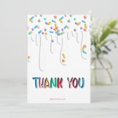 Baby Sprinkle Bedankkaart (Staand voorkant)