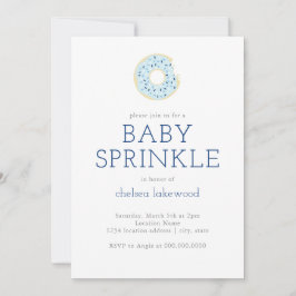 Baby Sprinkle // Blue Boy Donut Shower Kaart