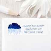 Baby Sprinkle Classic Blue | Adres van de kabelgoo Etiket (Insitu)