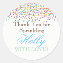 Baby Sprinkle Favor Stickers
