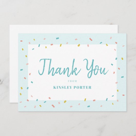 Baby Sprinkle Hartelijk dank (Voorkant / Achterkant)