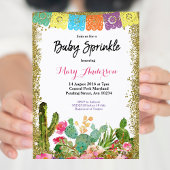Baby Sprinkle Invitation Cactus Fiesta Kaart