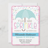 Baby Sprinkle Invitation Kaart (Voorkant)