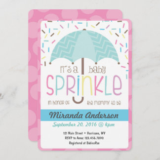 Baby Sprinkle Invitation Kaart
