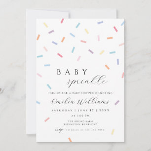 Baby Sprinkle Invitation Sprinke-Baby shower Kaart