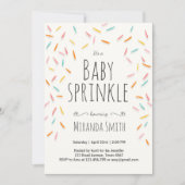 Baby Sprinkle nodigt Sprinkles Confetti uit Kaart (Voorkant)