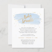Baby Sprinkle PAPER Blue Gold Waterverf (Voorkant)
