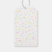 Baby Sprinkle Pink Gold Bedankt Cadeaulabel (Achterkant)