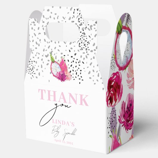Baby Sprinkle Pitaya Custom Bedankdoosjes (Geopend)