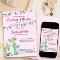Baby Sprinkle Roze Lama Baby Shower