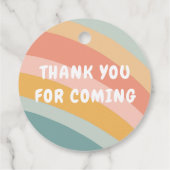 BABY SPRINKLE Schattigee Wolken Regenboog DANK U C Bedankjes Labels (Achterkant)