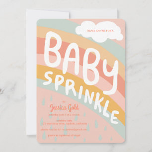BABY SPRINKLE Schattigee Wolken Regenboog Regen Aa Kaart