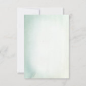 Baby Sprinkle Shower Dank u Groen Wit Rose Bedankkaart (Achterkant)