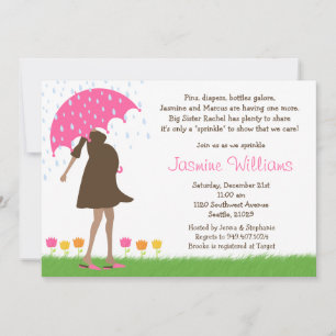 Baby Sprinkle Shower Invitation for Baby Girl Kaart
