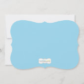 Baby Sprinkle Shower Invitation for Boy Kaart (Achterkant)