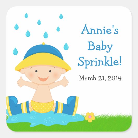 Baby Sprinkle Shower Sticker (Voorkant)