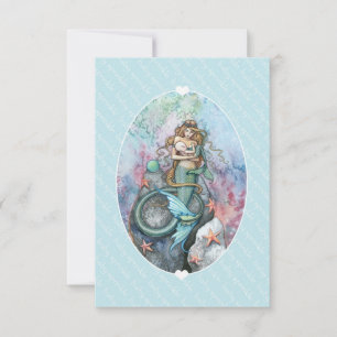 Baby Sprinkle Uitnodiging Inzet Meermin en Baby